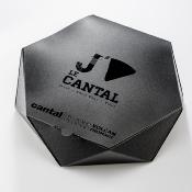 Boîte en plastique noire "J'aime le Cantal"
